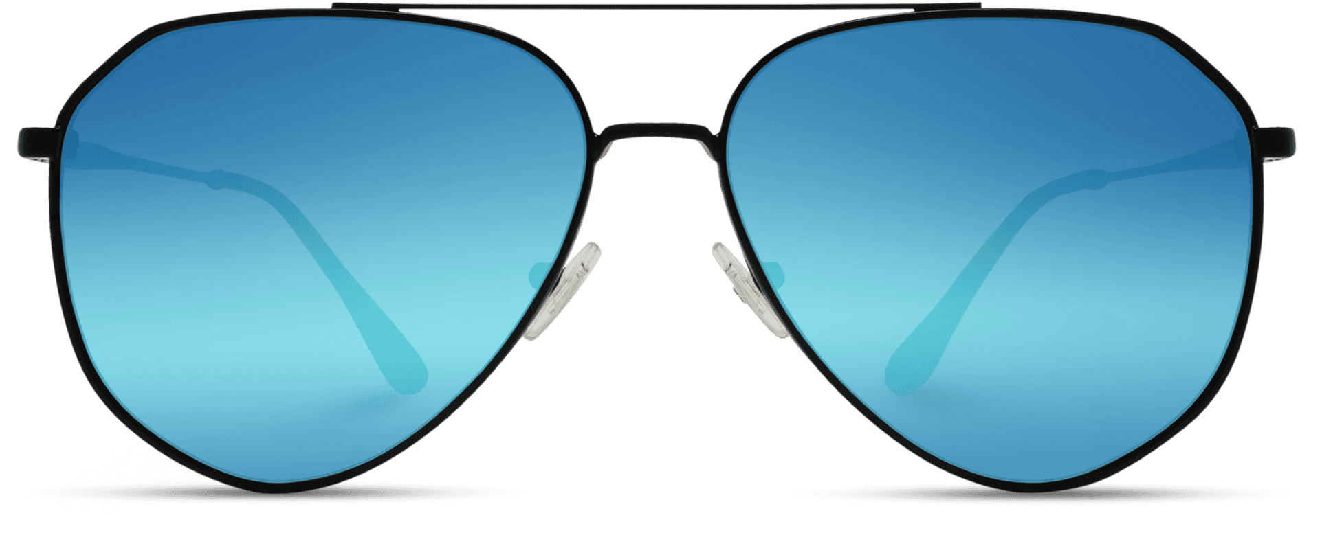 Blue Lens Aviator Sunglasses PNG Image