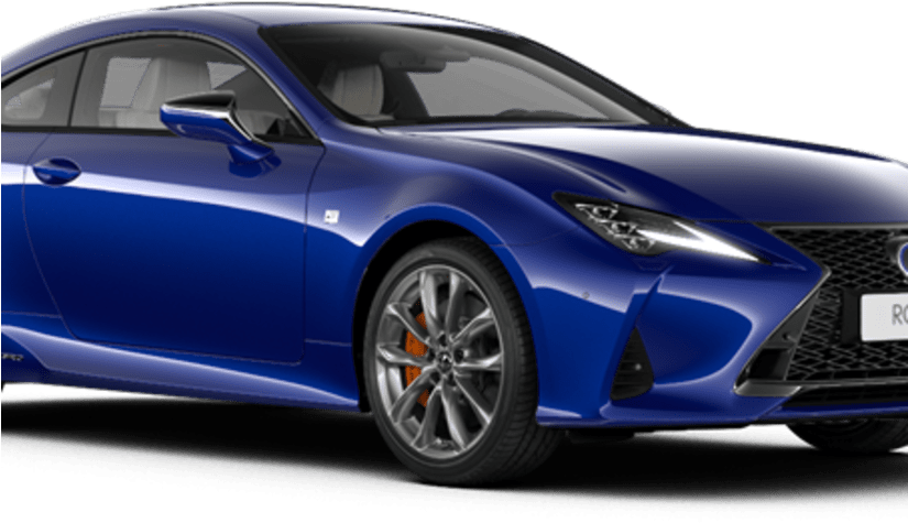 Blue Lexus Coupe Side View PNG Image