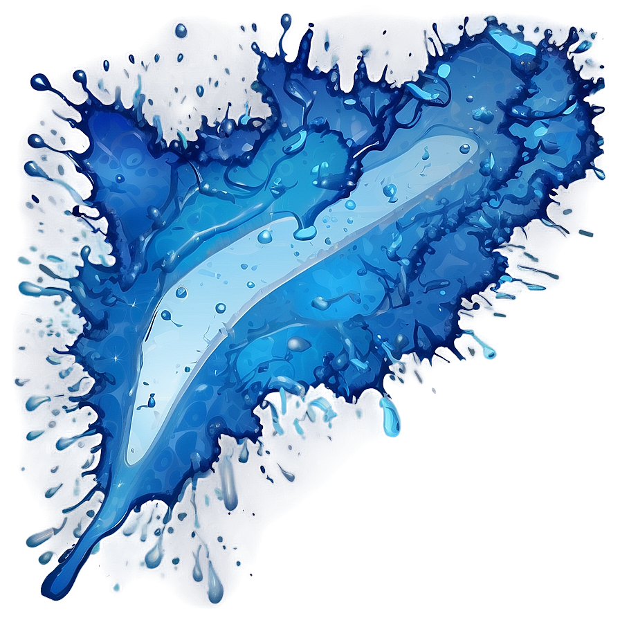 Blue Light Splash Png Oxs PNG Image