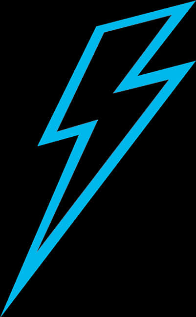 Blue Lightning Bolt Graphic PNG Image