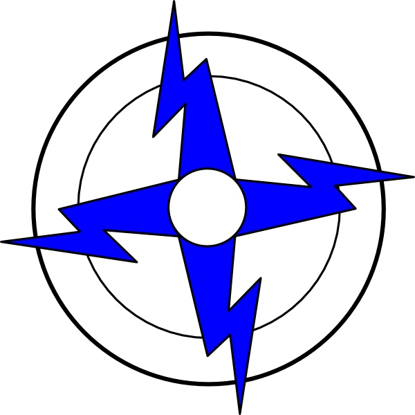 Blue Lightning Bolt Graphic PNG Image