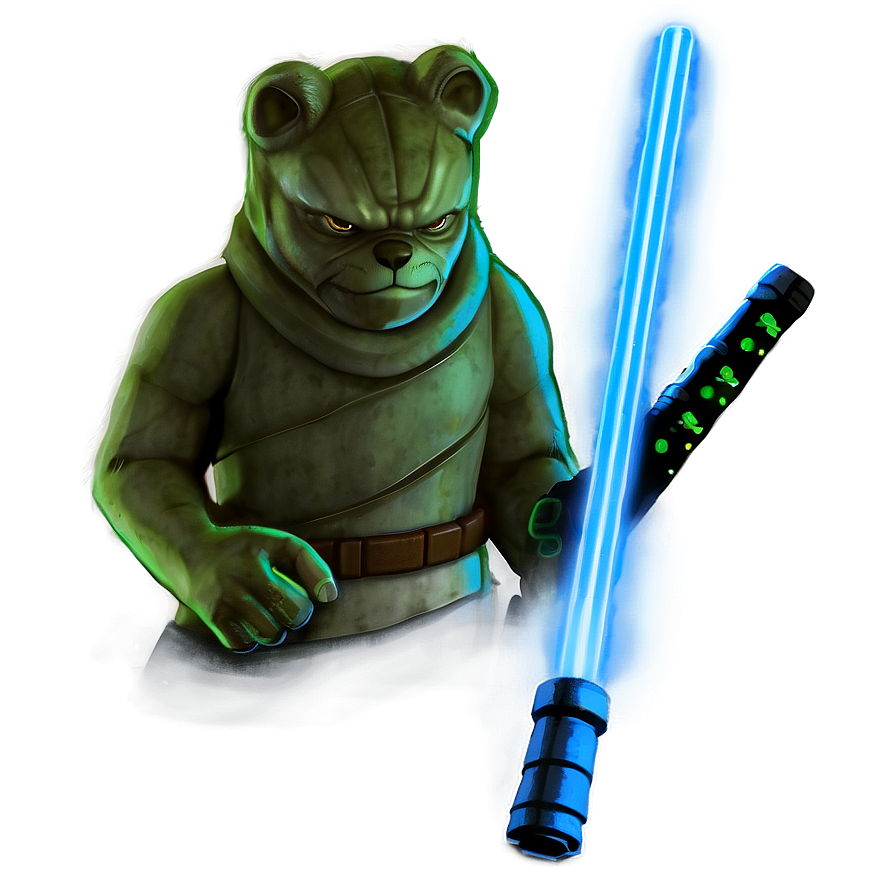 Blue Lightsaber C PNG Image