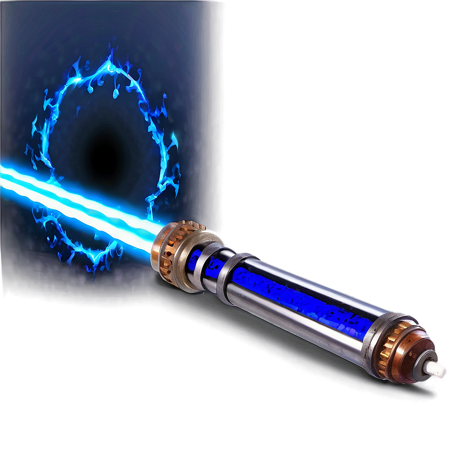 Blue Lightsaber Energy Wave Png Guy37 PNG Image