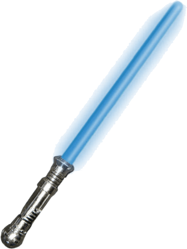 Blue Lightsaber Iconic Sci Fi Weapon PNG Image