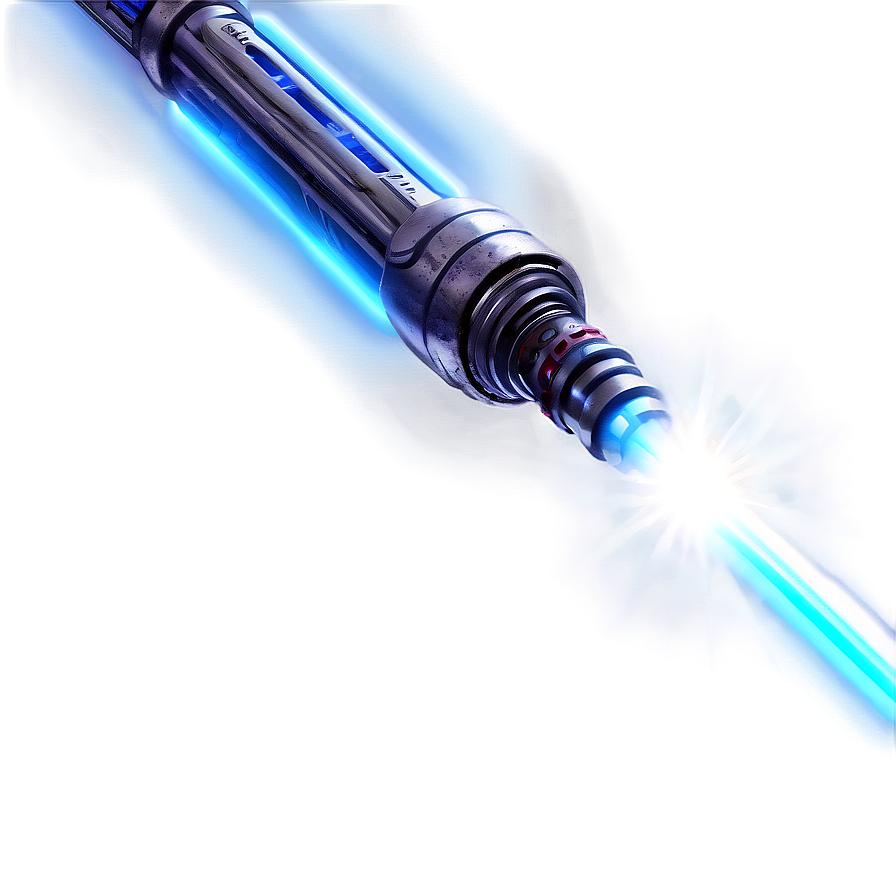 Blue Lightsaber Reflection Png Fsv19 PNG Image