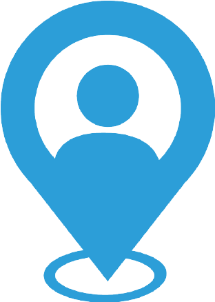 Blue Location Pin Icon PNG Image