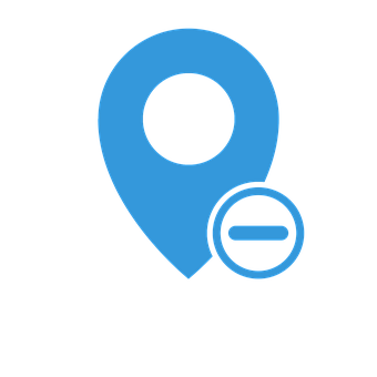 Blue Location Pin Icon PNG Image