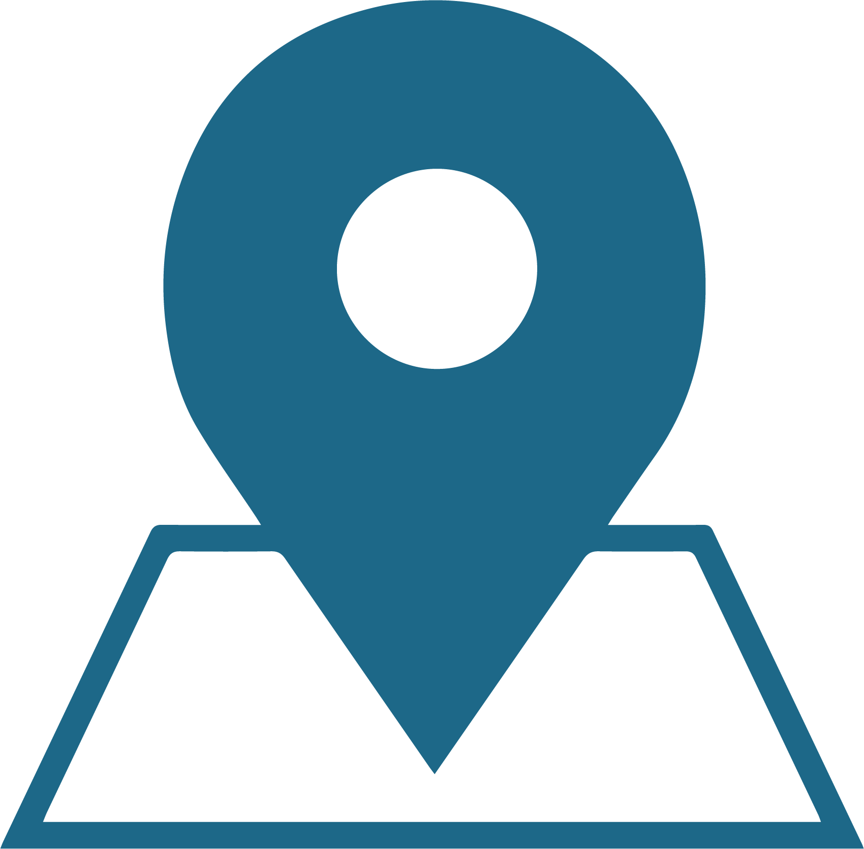 Blue Location Pin Icon PNG Image