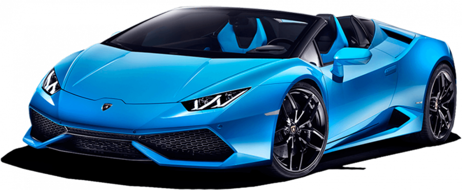 Blue Luxury Sports Car Convertible PNG Image