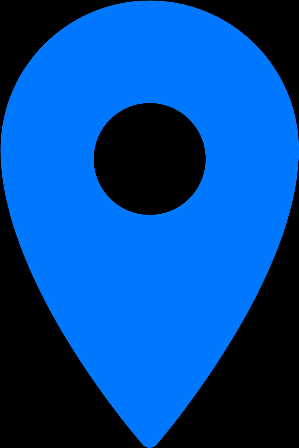 Blue Map Pin Icon PNG Image