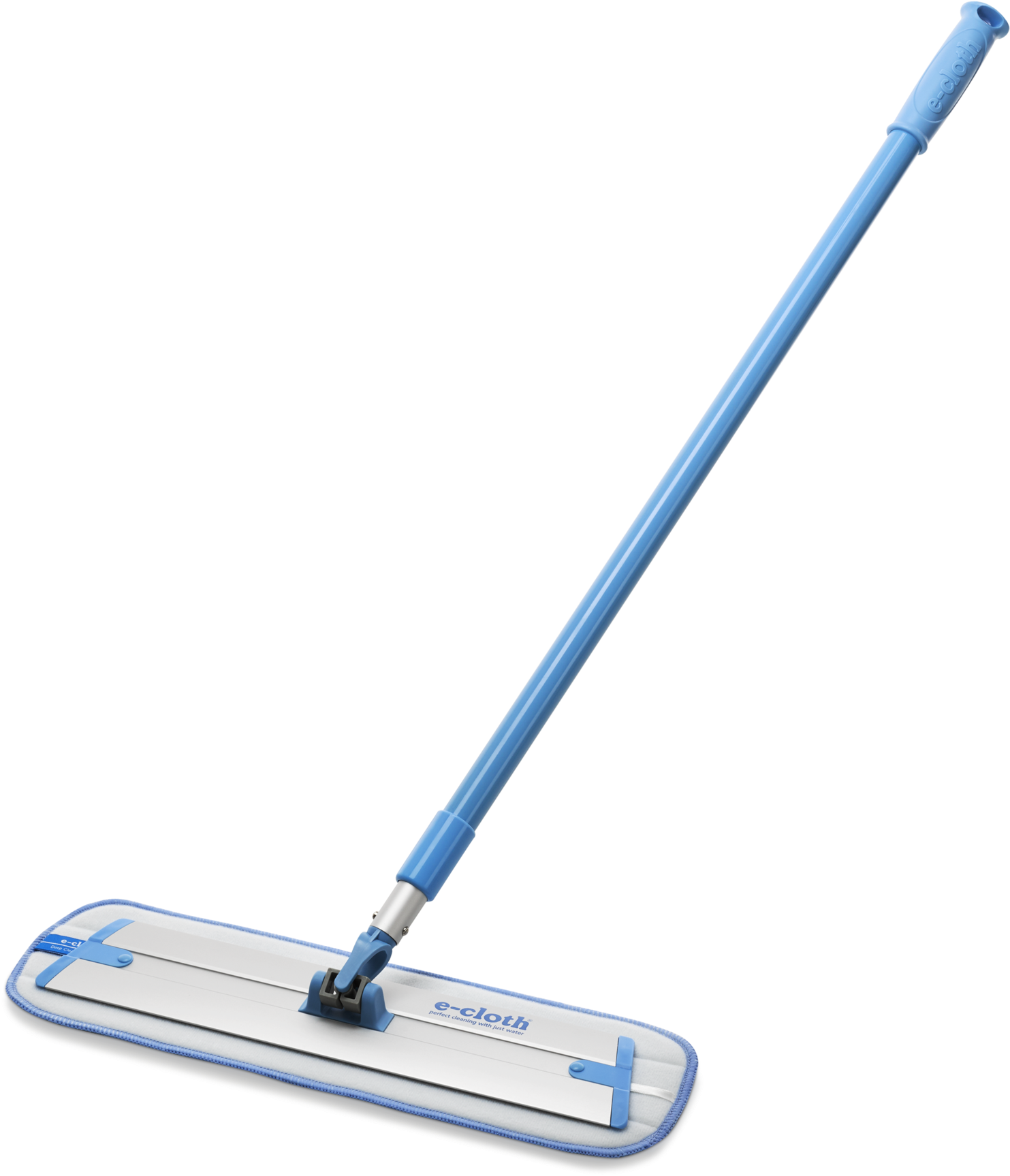 Blue Microfiber Flat Mop PNG Image