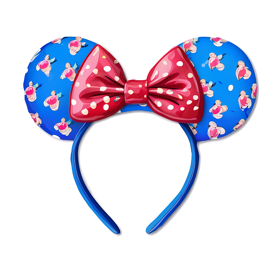 Blue Minnie Mouse Ears Png Itb PNG Image