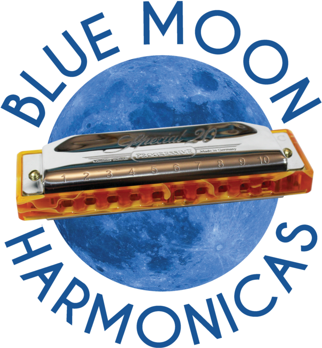 Blue Moon Harmonica PNG Image