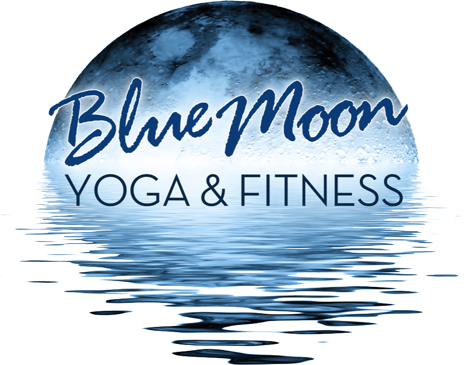 Blue Moon Yoga Fitness Logo PNG Image