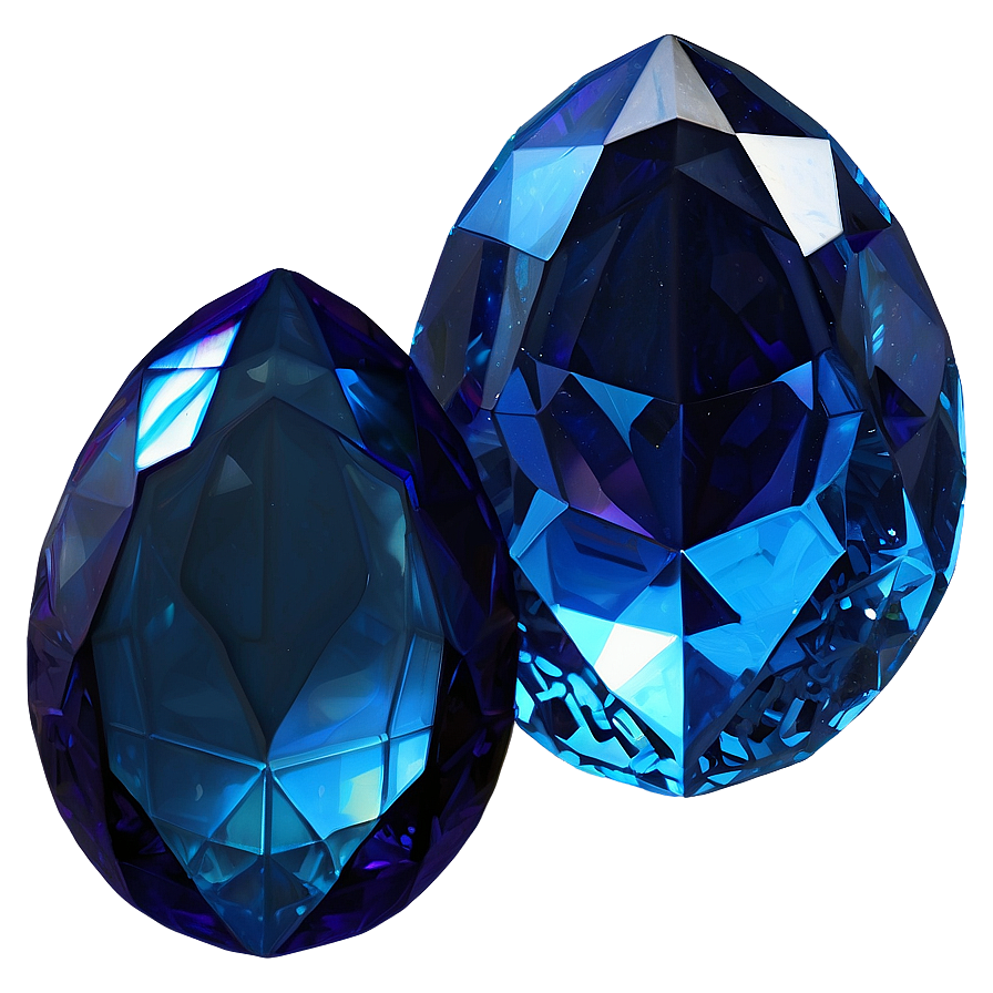 Blue Obsidian Gem Clipart Png Sea54 PNG Image