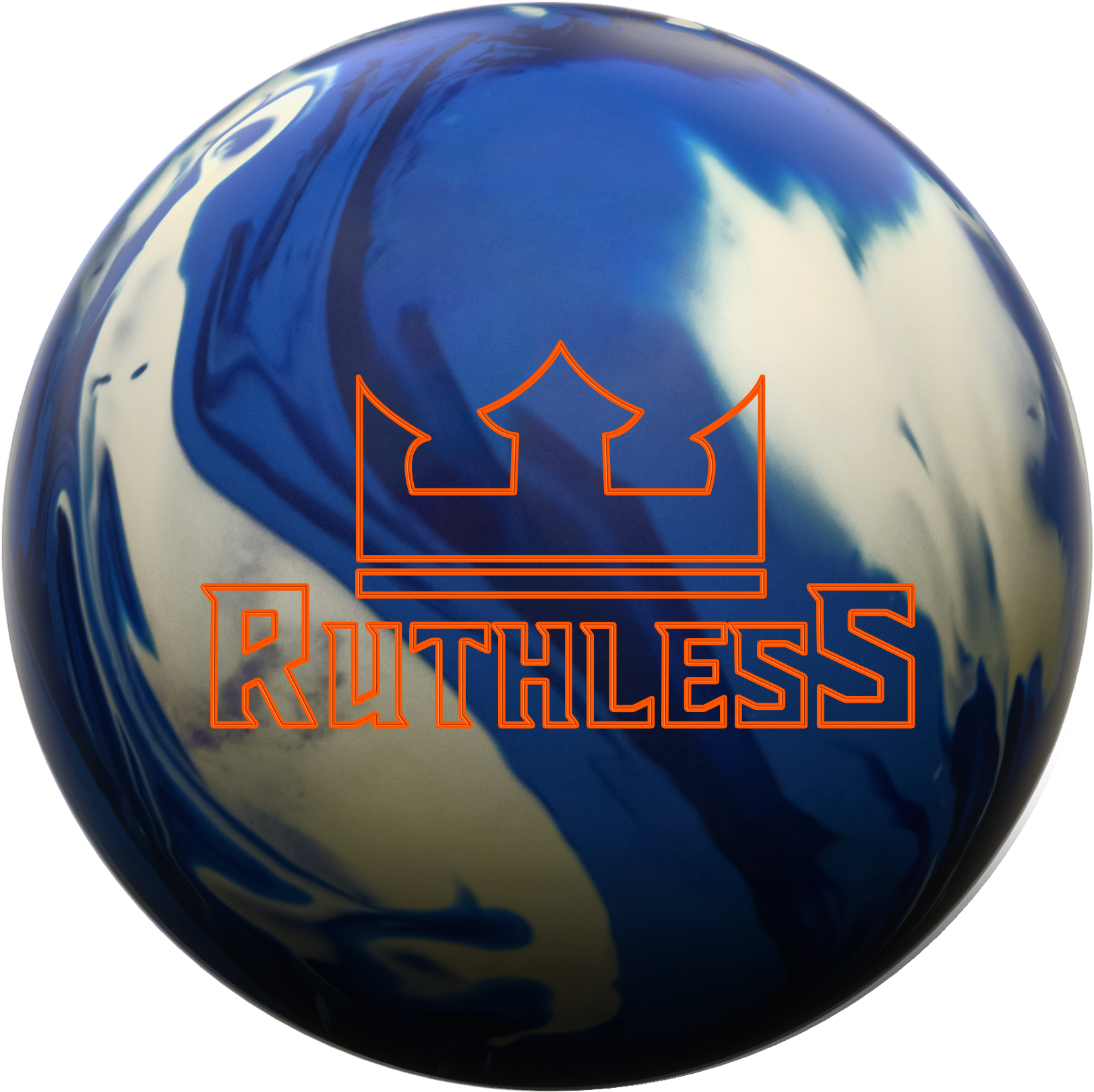 Blue Orange Ruthless Bowling Ball PNG Image