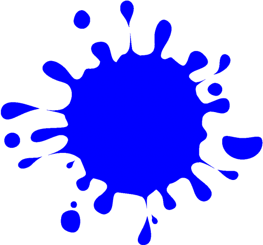 Blue Paint Splash Graphic PNG Image