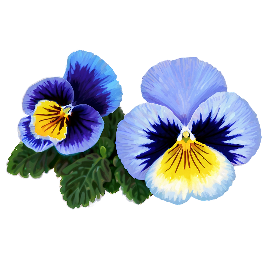 Blue Pansy Png Mnh22 PNG Image