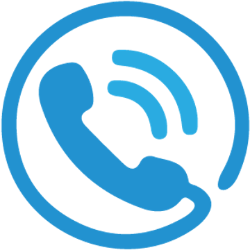 Blue Phone Logo PNG Image