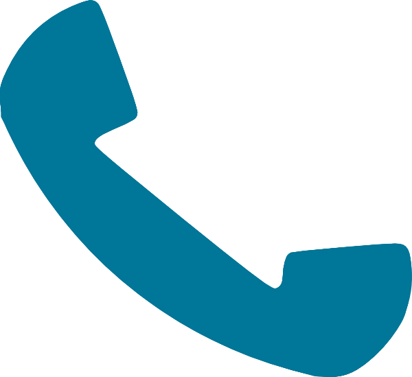 Blue Phone Receiver Clipart PNG Image