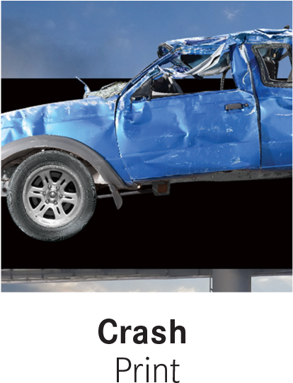 Blue Pickup Truck Crash Damage PNG Image