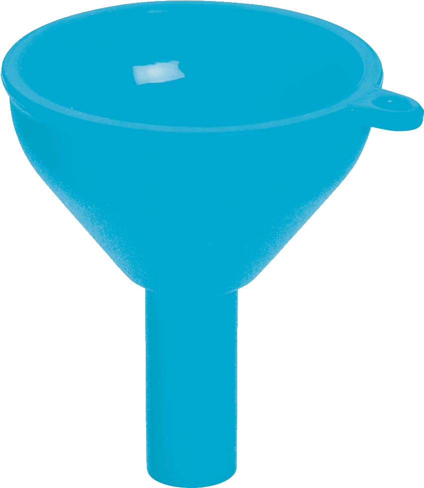 Blue Plastic Funnel PNG Image