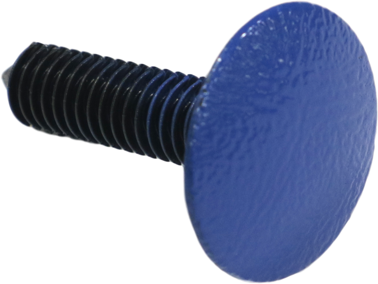 Blue Plastic Pushpin Closeup PNG Image