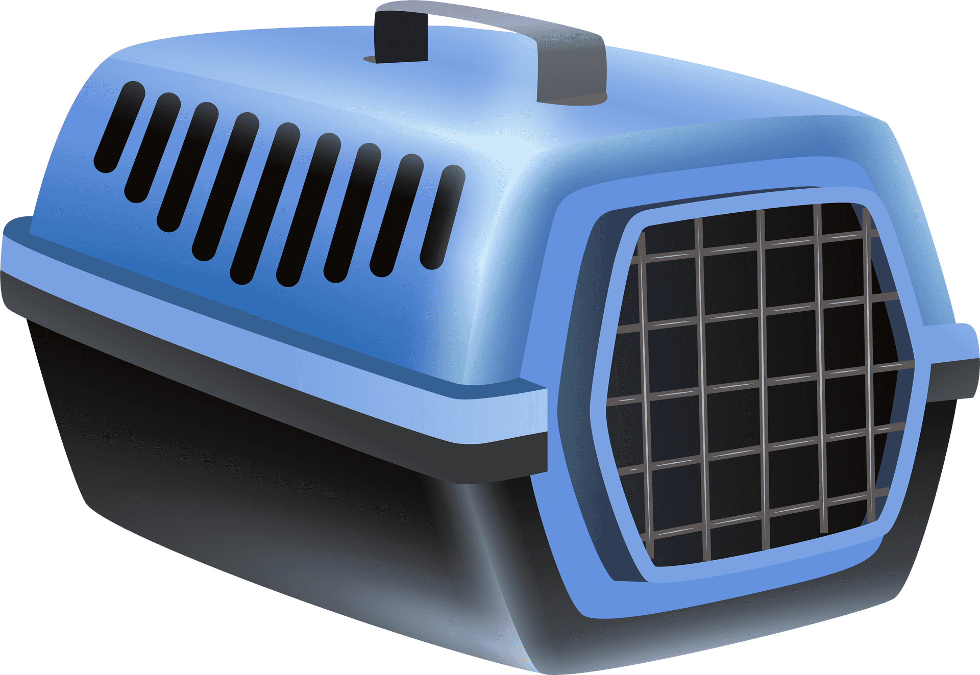 Blue Portable Pet Carrier PNG Image