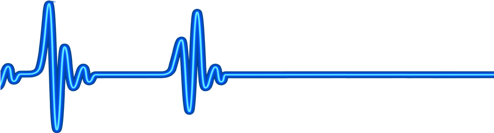 Blue Pulse Wave Graphic PNG Image