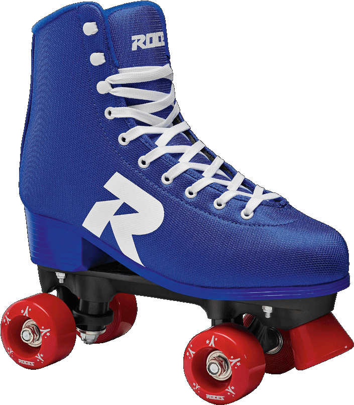 Blue Quad Roller Skate PNG Image