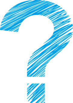 Blue Question Mark Graphic PNG Image