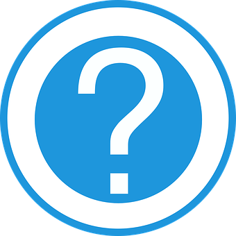 Blue Question Mark Icon PNG Image