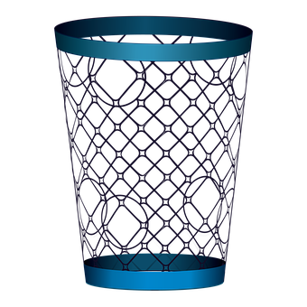 Blue Recycle Bin Icon PNG Image