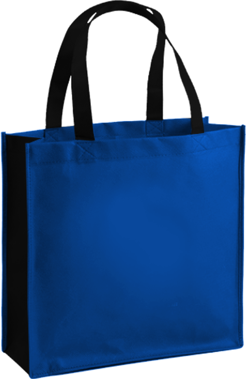 Blue Reusable Shopping Bag PNG Image