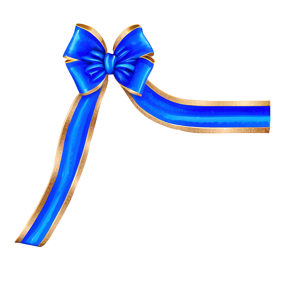 Blue Ribbon Bow Png Gvt PNG Image