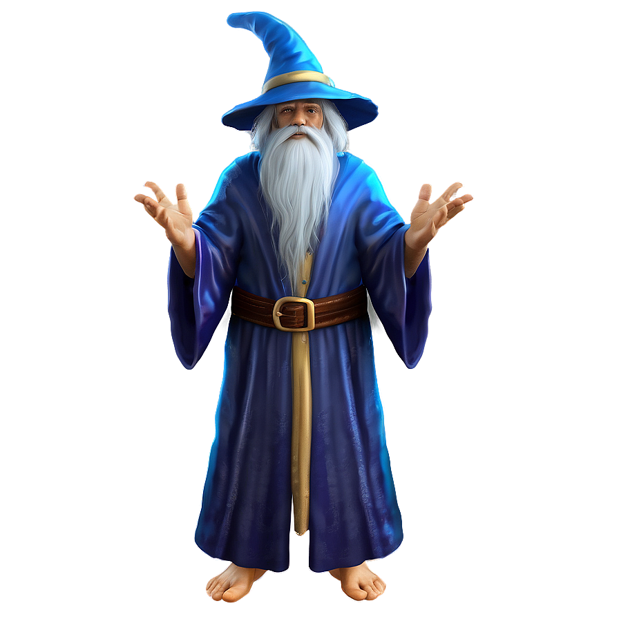 Blue Robe Wizard Png Ofm55 PNG Image