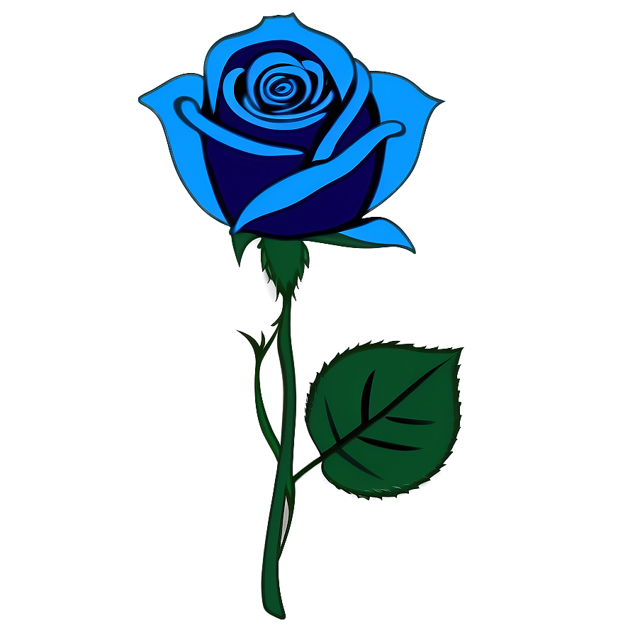 Blue Rose Drawing Png 06202024 PNG Image