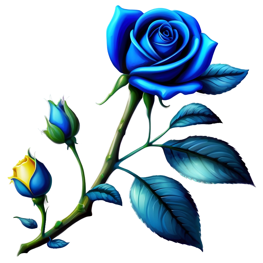 Blue Rose Garden Png Lex91 PNG Image