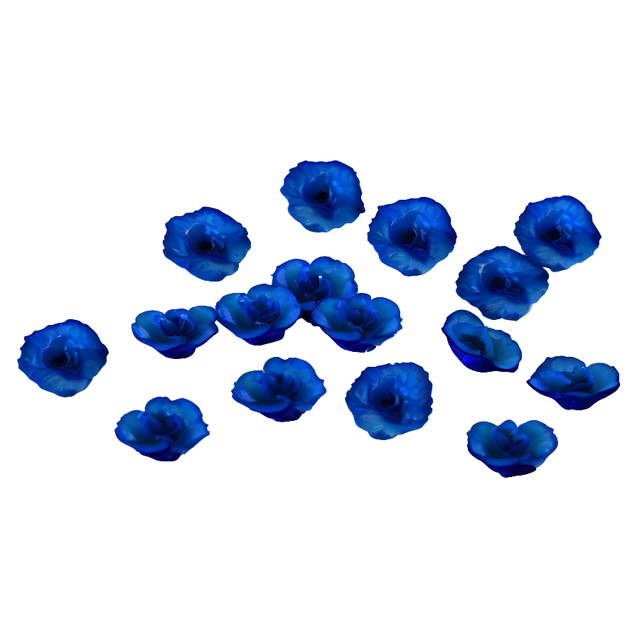 Blue Rose Petals Png 6 PNG Image