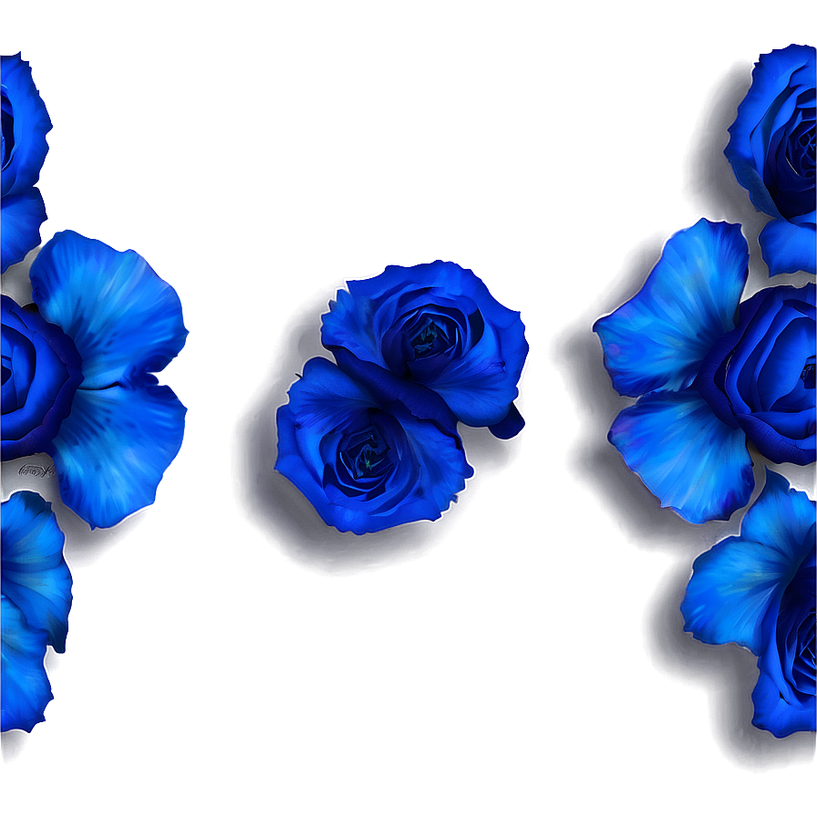 Blue Rose Petals Png Dnp PNG Image