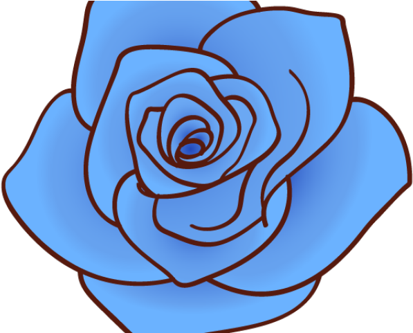 Blue Rose Vector Art.png PNG Image