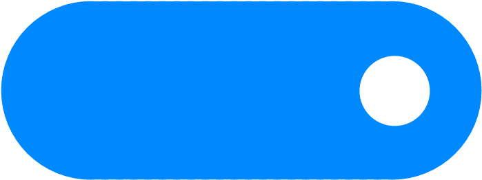 Blue Rounded Rectangle White Circle PNG Image