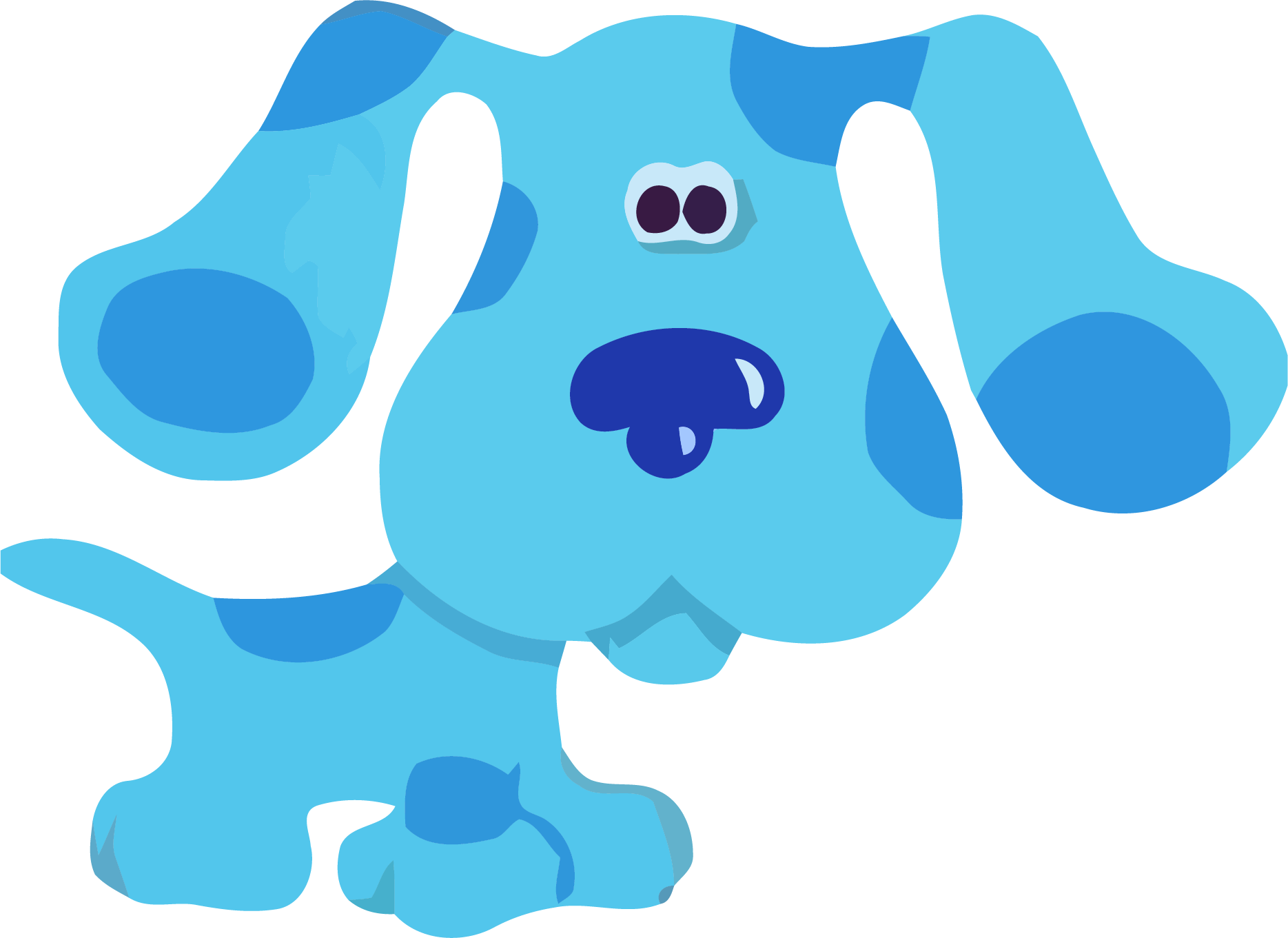 Blue's Clues Blue Cartoon Character PNG Image