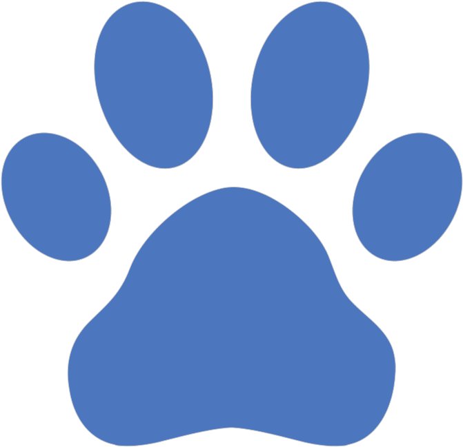 Blue's Clues Paw Print Icon PNG Image