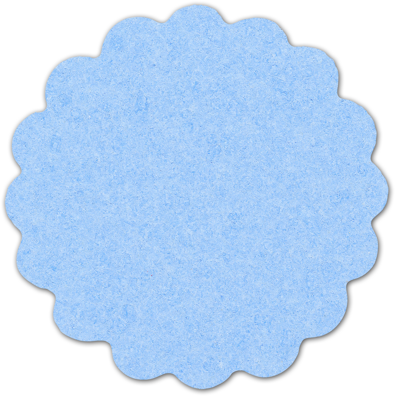 Blue_ Scalloped_ Frame PNG Image