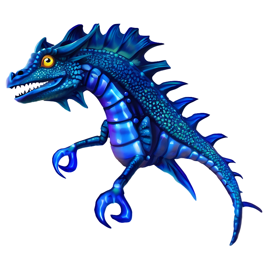 Blue Sea Dragon Png Swo82 PNG Image