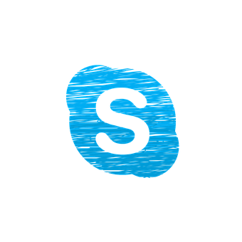 Blue Sketch Logo Design PNG Image