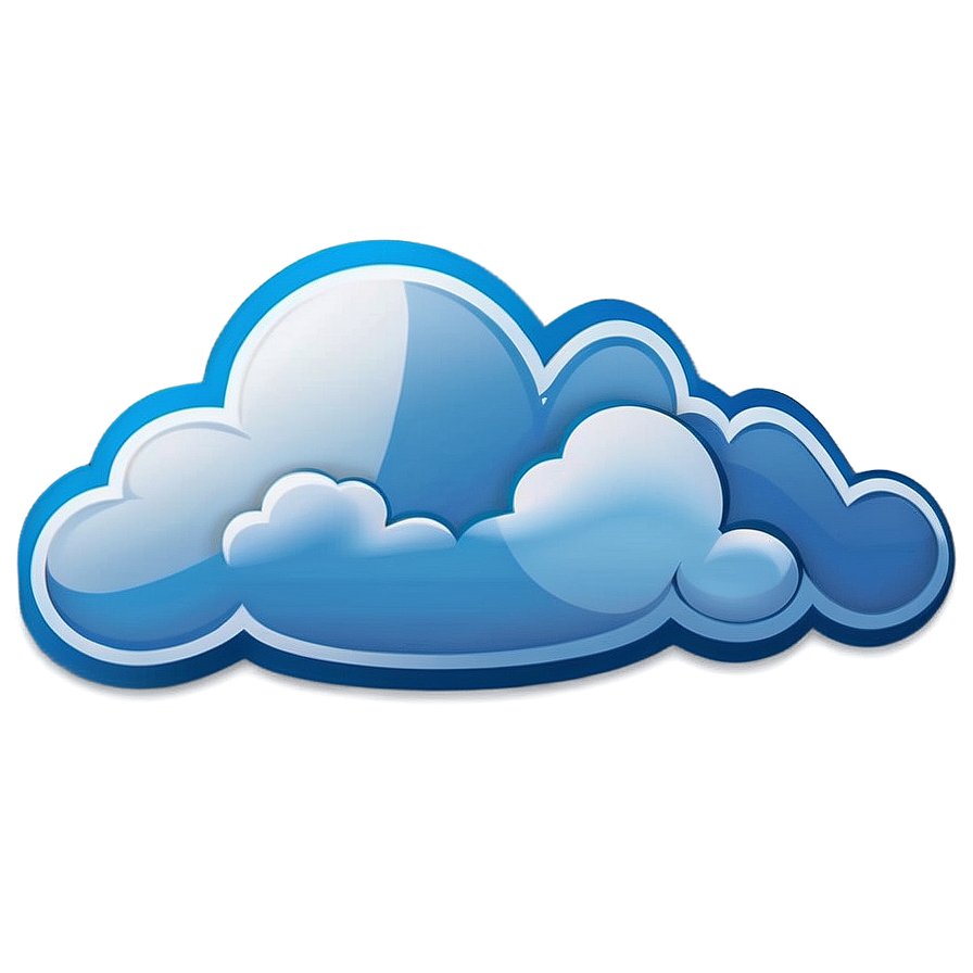 Blue Sky Cloud Emoji Png Fyh26 PNG Image