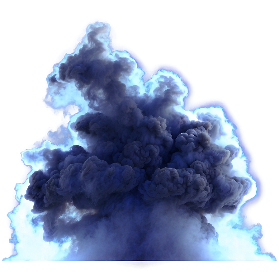 Blue Smoke Aura Png Vud72 PNG Image