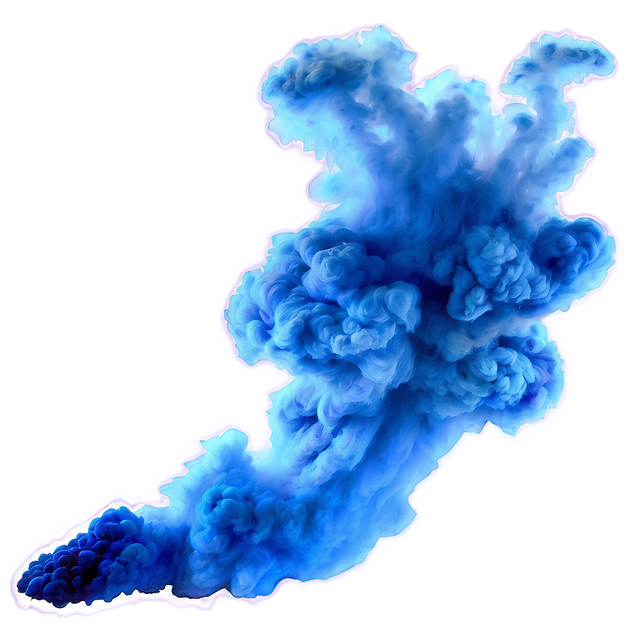 Blue Smoke Explosion Png 37 PNG Image